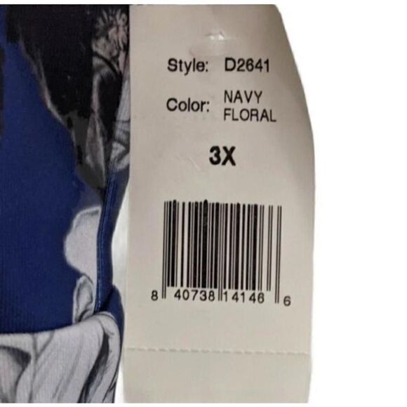 Alexia Admor Dress Fit & Flare Mini Cap Sleeve Blue Floral Size 3X - Picture 5 of 9